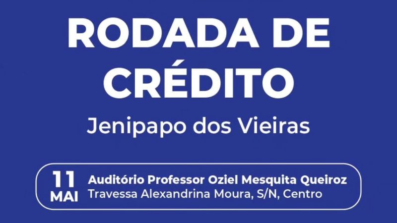 A Prefeitura Municipal de Jenipapo dos Vieiras através da Sala do Empreendedor convida todos os empreendedores para participar da Primeira Rodada de Crédito.